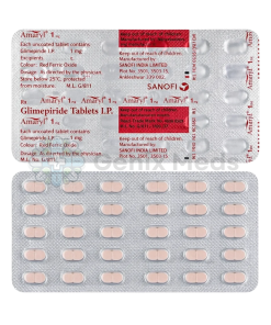 Glimepiride 1 Mg Tablets (Amaryl)